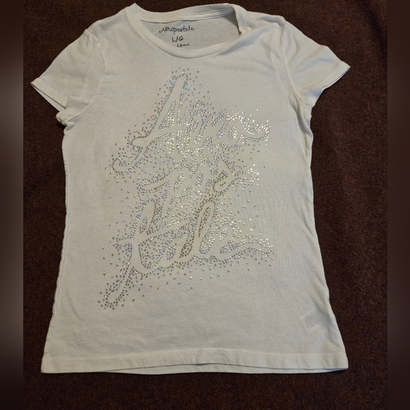 2013 Aeropostale Sequin Tee In XL - Picture 1 of 8